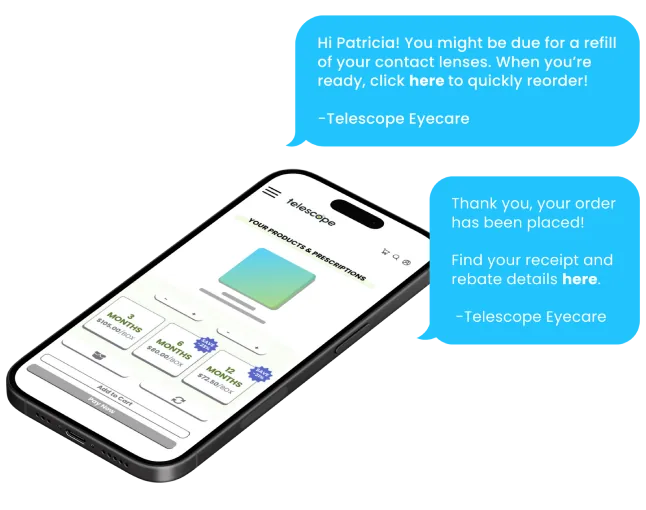 Otto sending an automated refill reminder to a patient