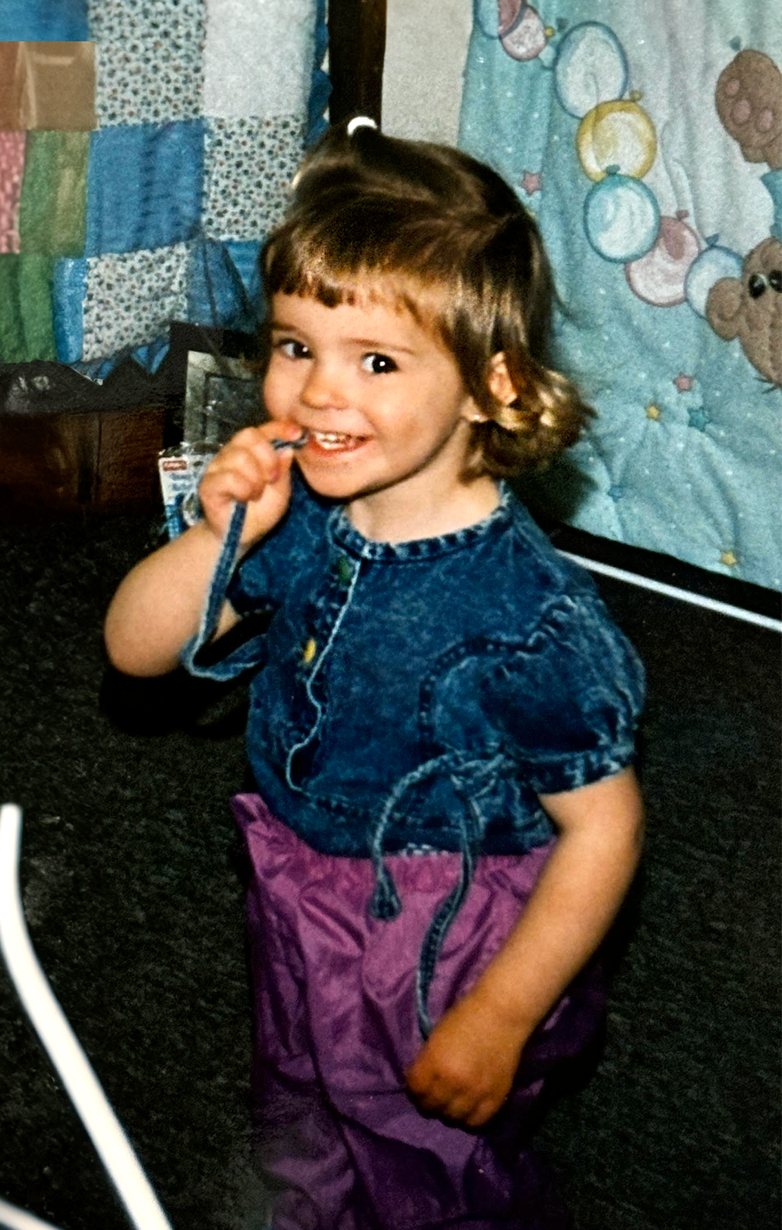 Alexa Clarke as a child